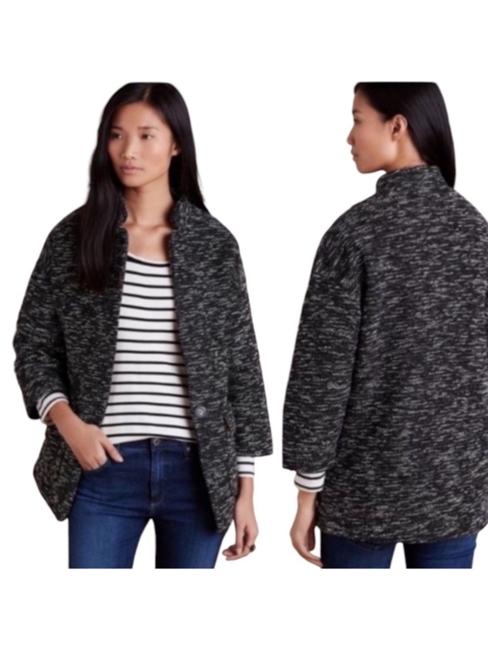 EUC Anthropologie Elevenses Minka Jacket Top Size XS
